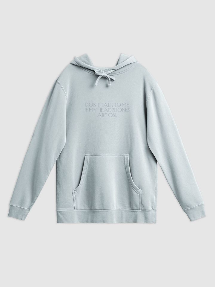 HEADPHONES ON (variant 9) printed pigment hoodie product image (7)