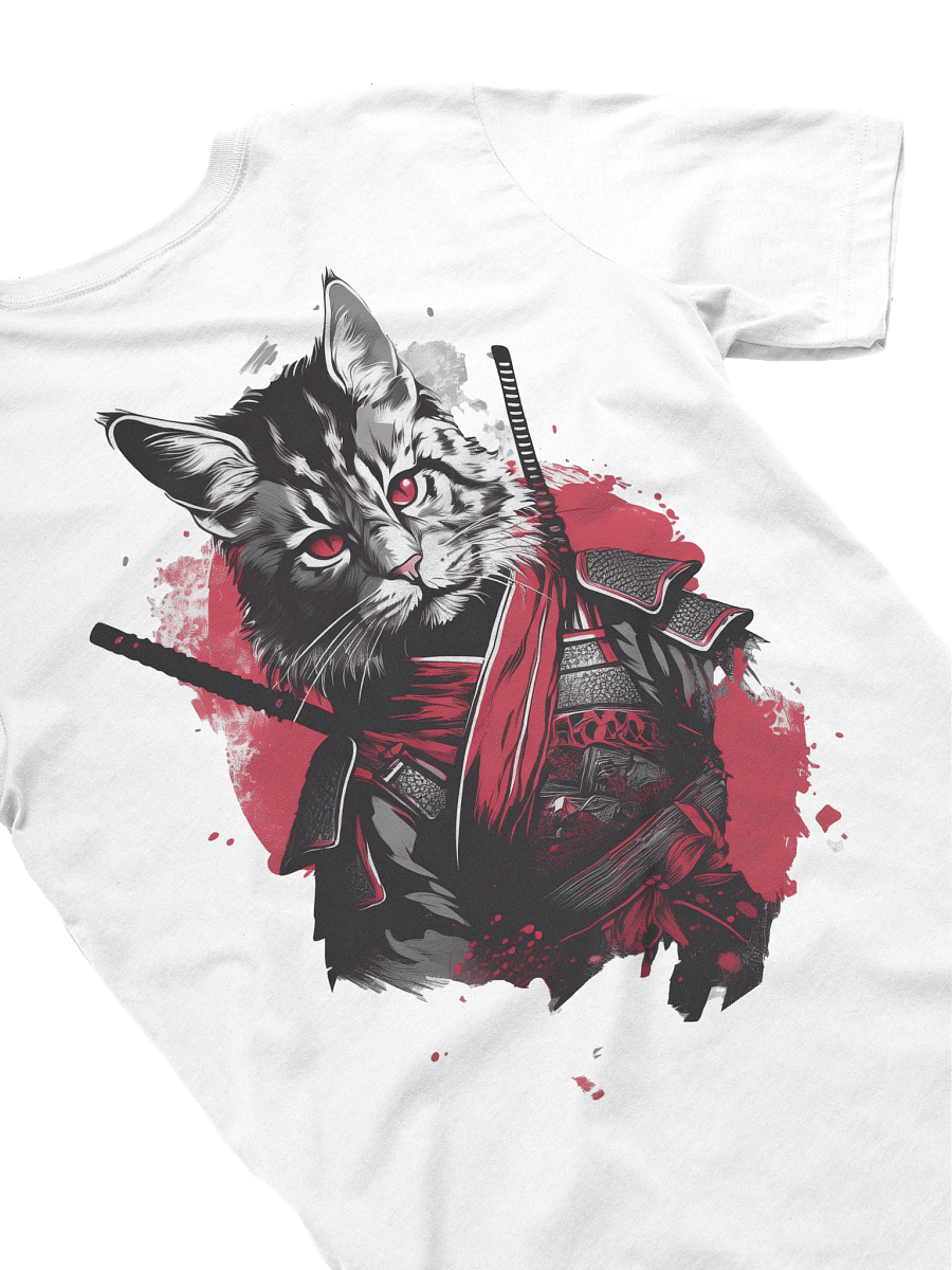 Cat Samurai Illustration T-Shirt product image (14)