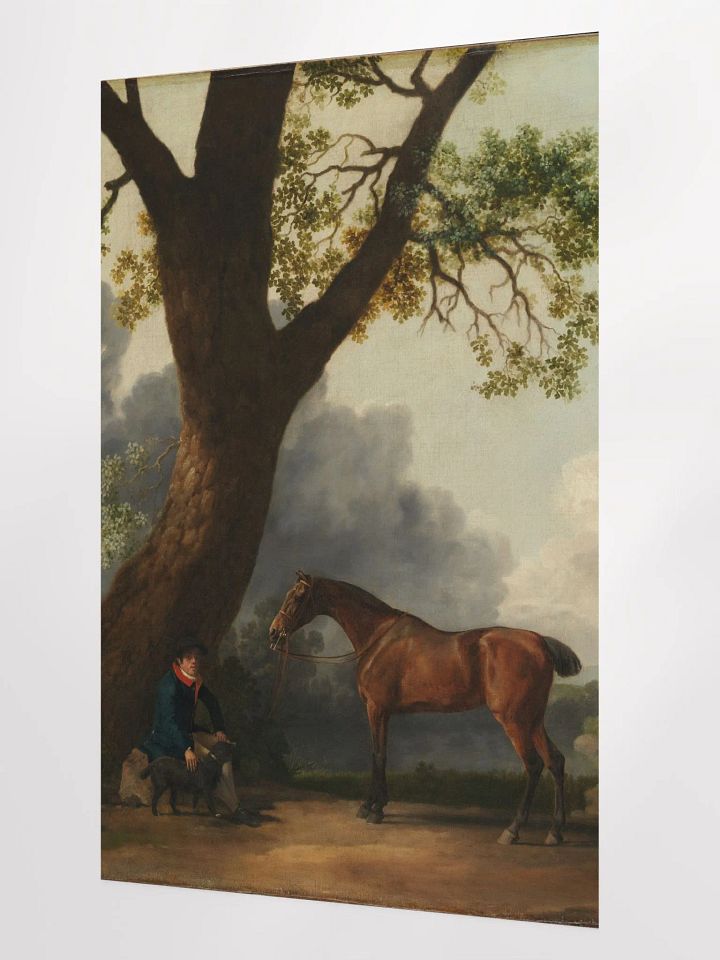 Digital copy of The Third Duke of Dorset's Hunter with a Groom and a Dog By George Stubbs British 1768/Enhanced Matte Paper Poster (in) by Allcolor product image (2)