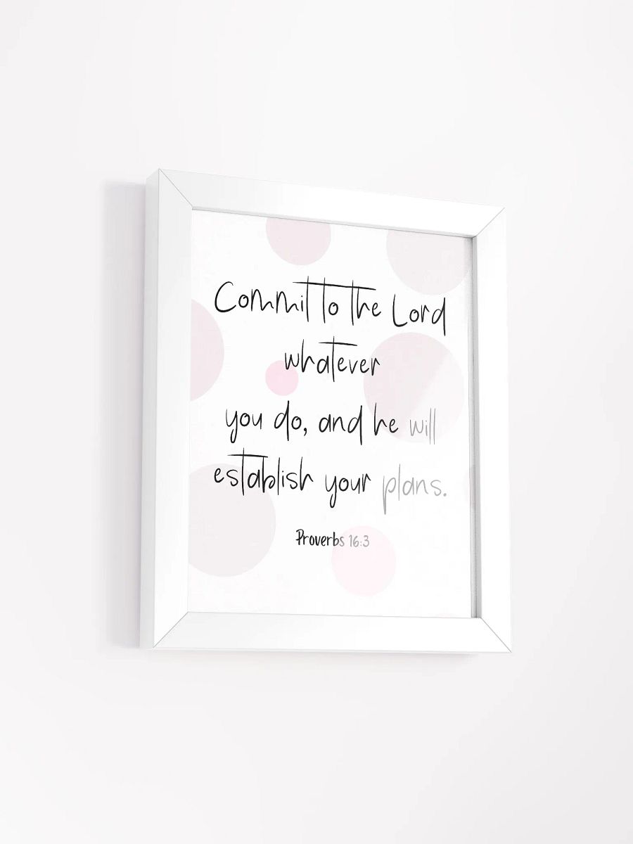 Proverbs 16:3 Commit to the Lord whatever you do product image (3)