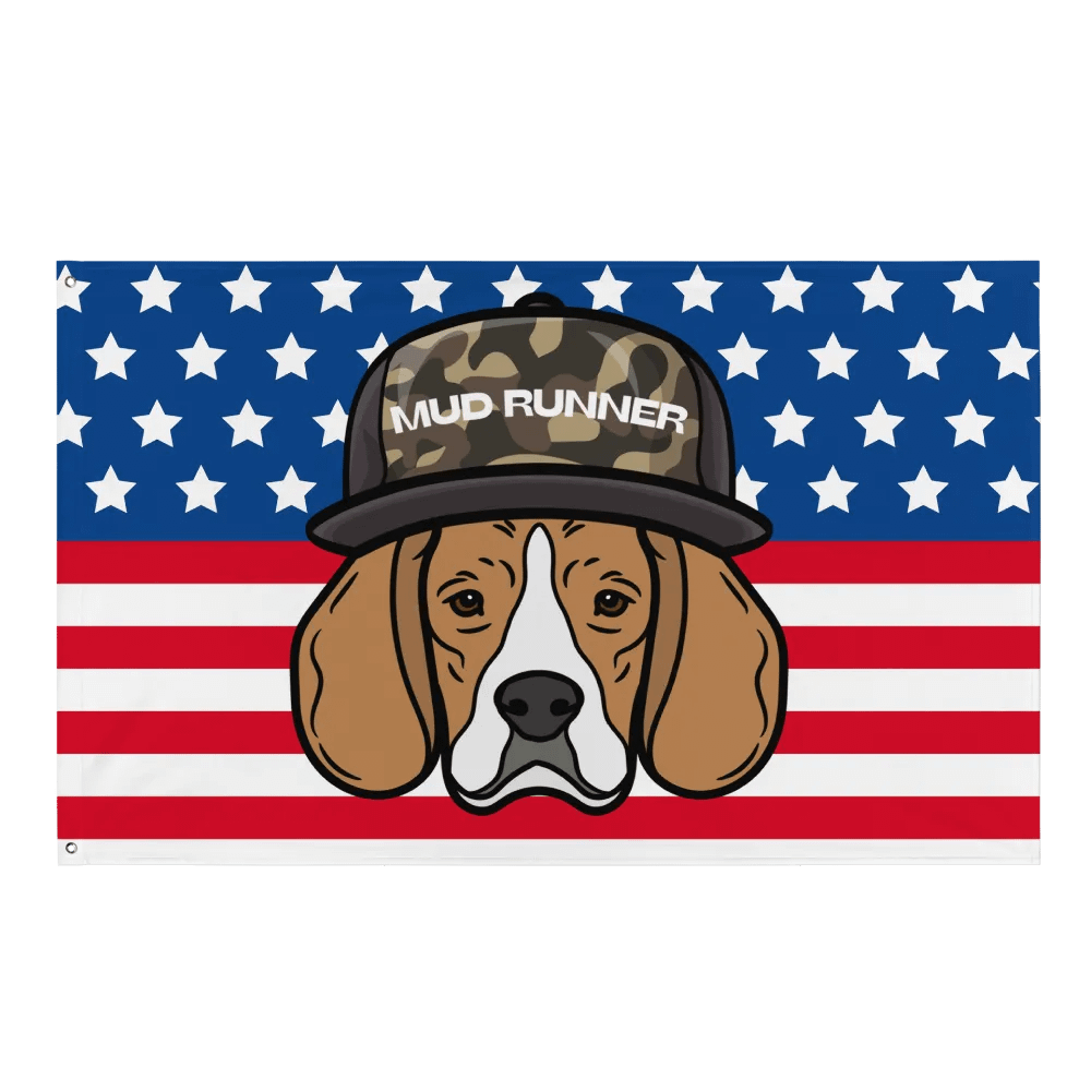Mud Runner Camo Dog Flag product image (1)