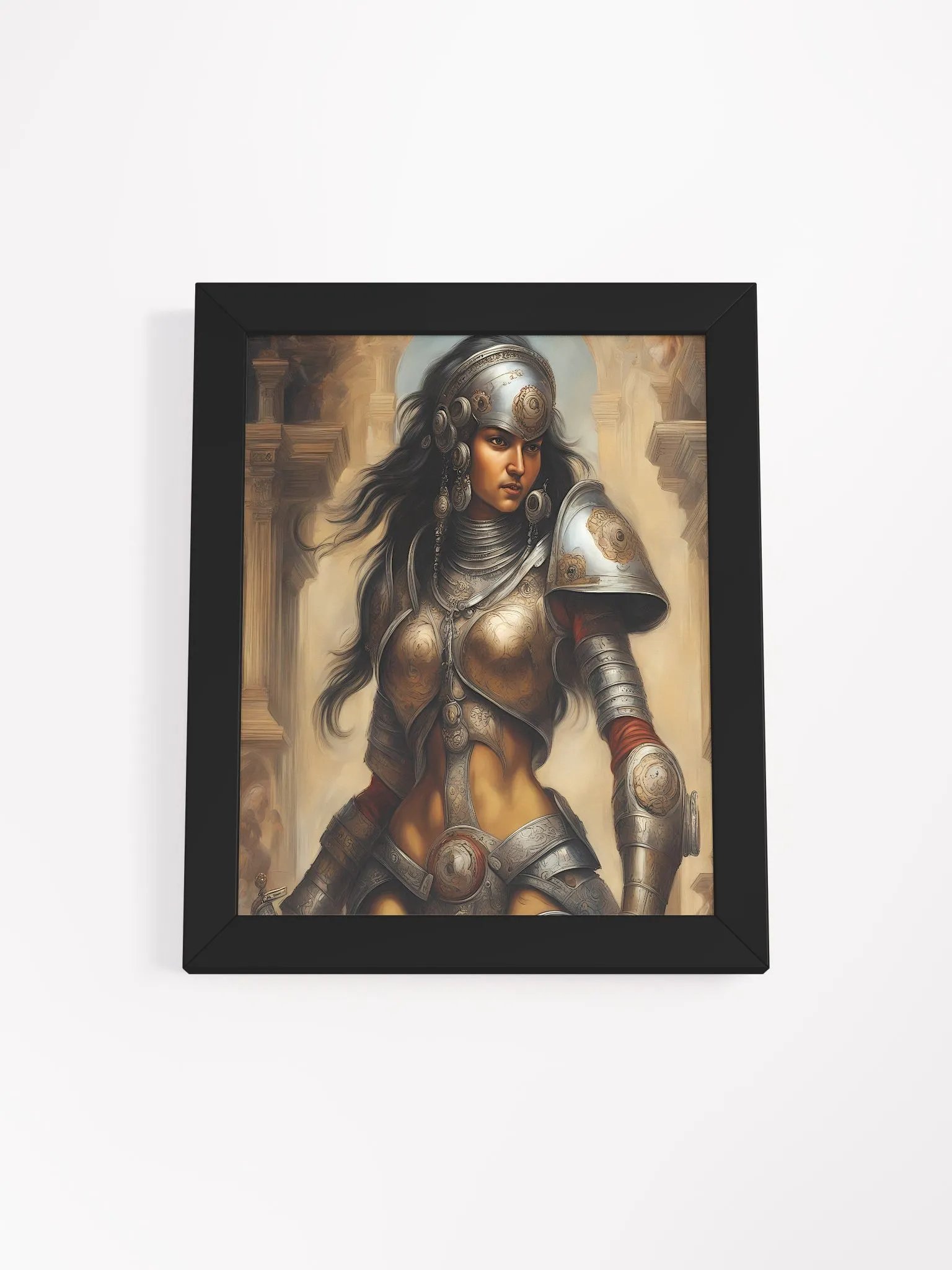 Moonlit Warrior Framed Matte Poster product image (1)