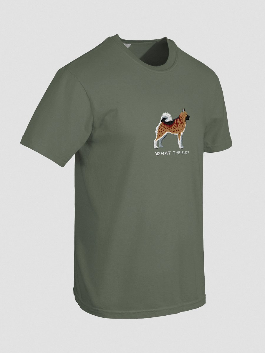 What the Elk? T-Shirt(Embroidered) of a Norwegian Elkhound(Brown) product image (28)