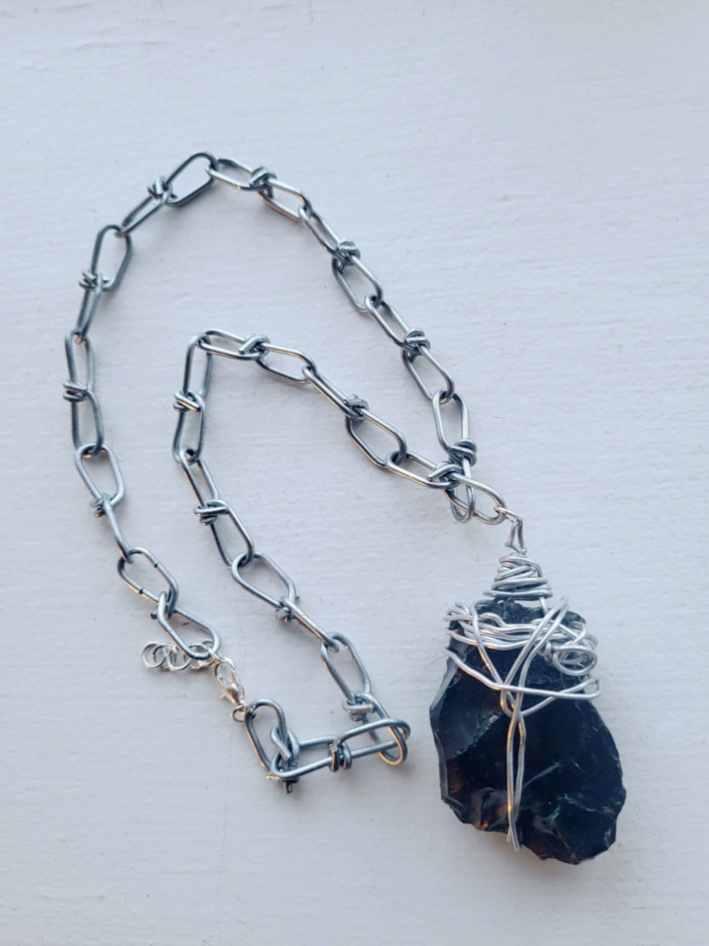 Icelandic Obsidian Statement Necklace product image (1)