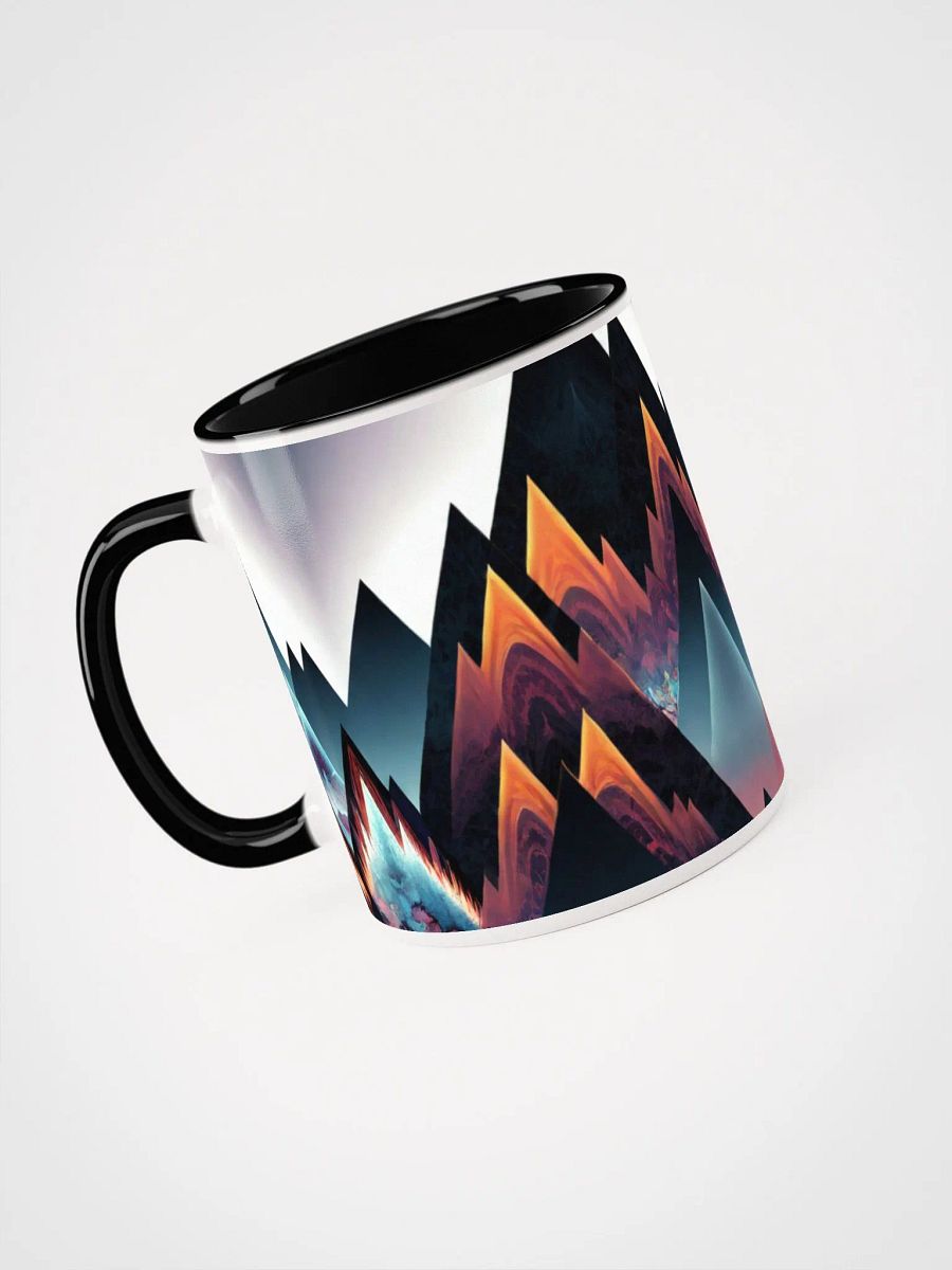 Coffee Mug with Color Inside - Modern Rustic Boho Mountain Peaks product image (2)