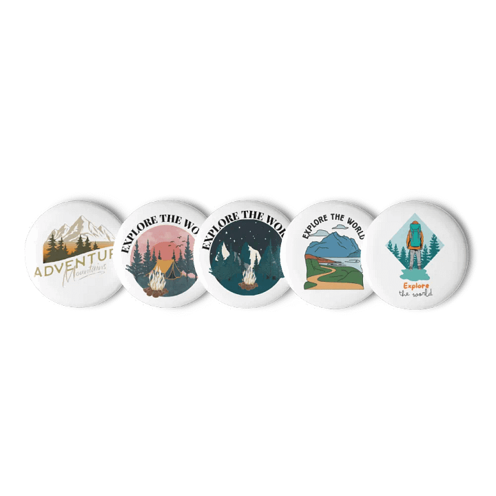 Mountain Adventure Pin Button Set product image (3)