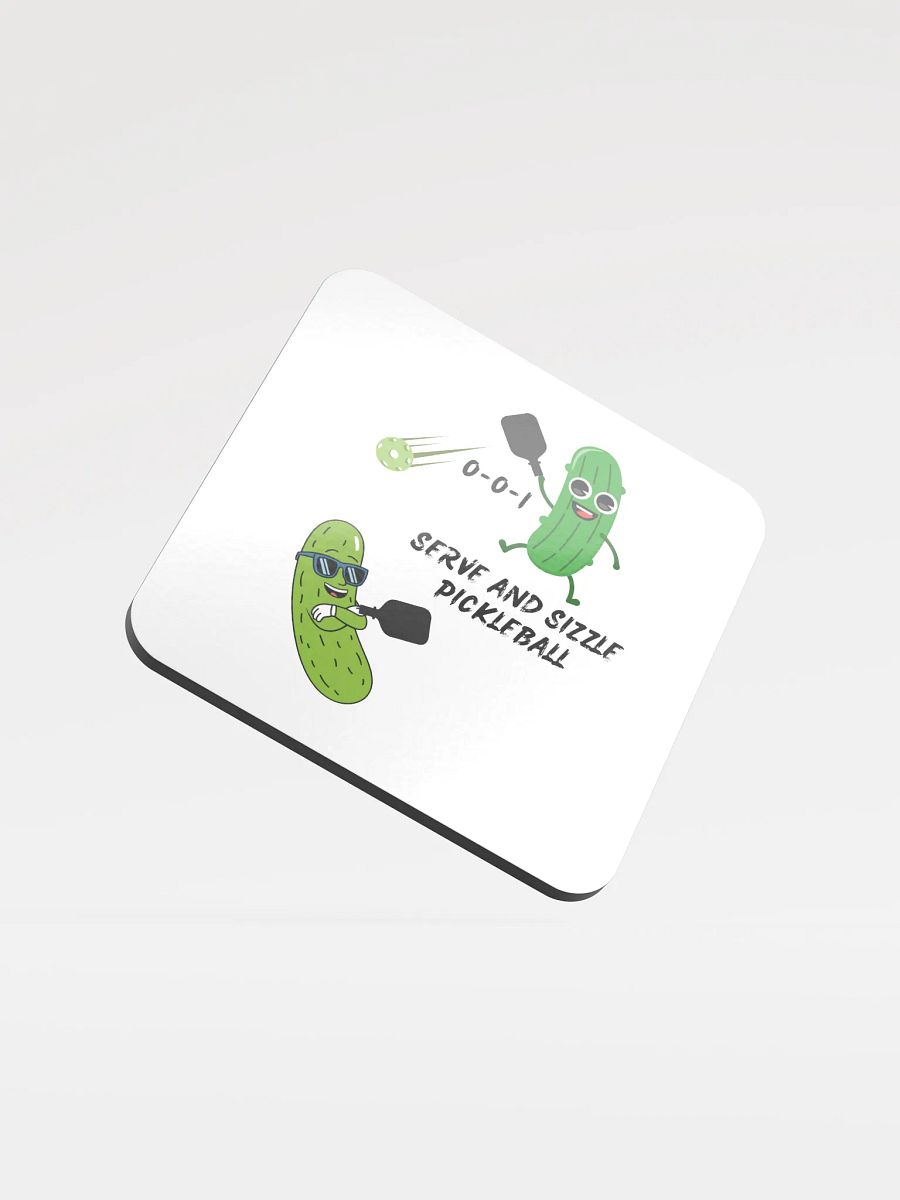 Serve and Sizzle Pickleball Cork Coaster product image (1)