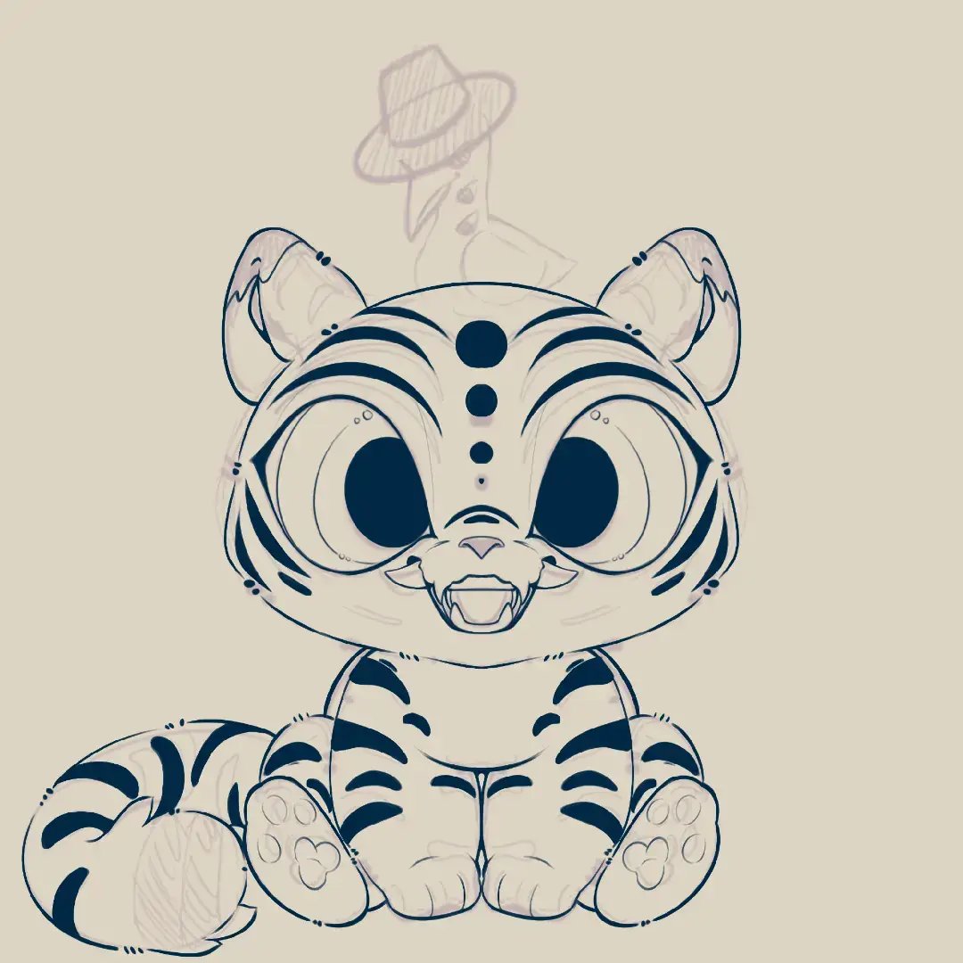 #digitalart #kpopdemonshunter #derpytiger #kpopdemonhunterstiger #wip #sajaboys #huntrix #jinu #foryoupage #artprocess #sodapop #cute #chibi #sketch #procreateart 