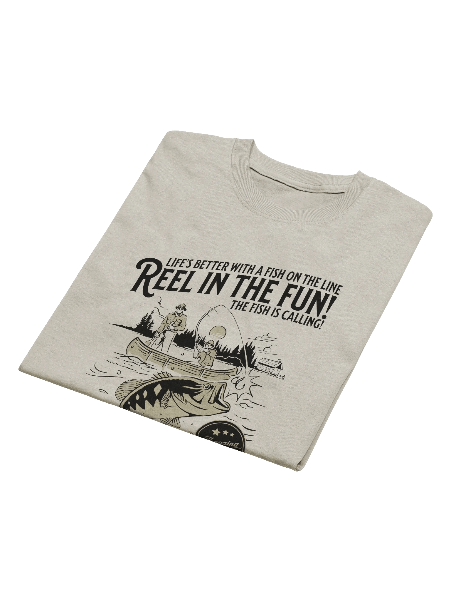 Catch the Big Bass T-Shirt | Vintage Fishing Graphic Tee product image (4)
