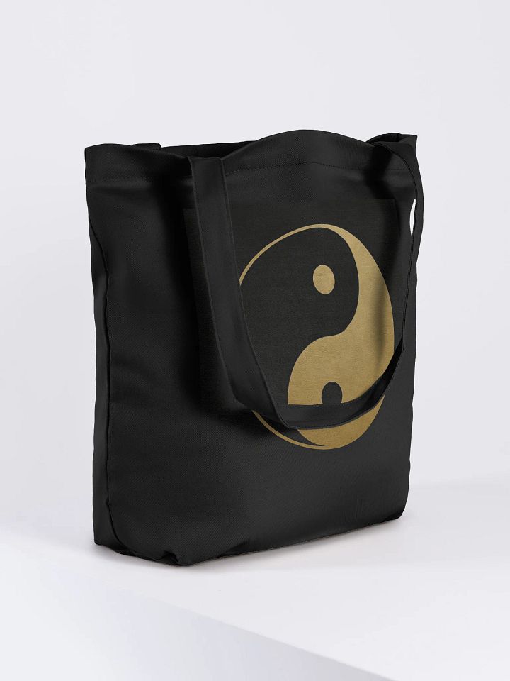 Yin Yang Tote Bag – Black | Mindful Gift for Spiritual Balance product image (2)