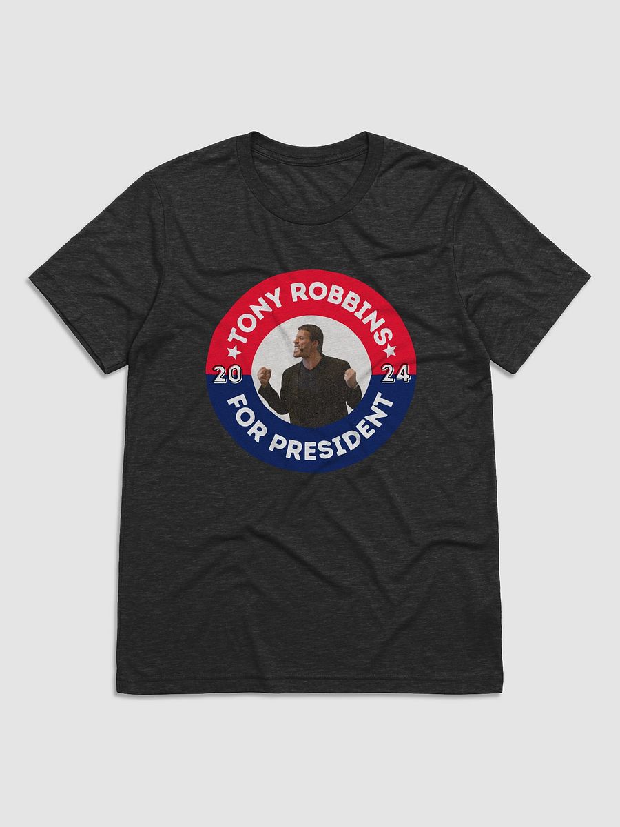 Tony Robbins for President 2024 Campaign Button UltraSoft Tri-Blend Tee product image (1)