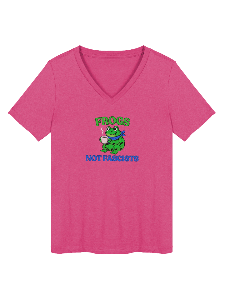 Frogs Not Fascists V-neck product image (5)