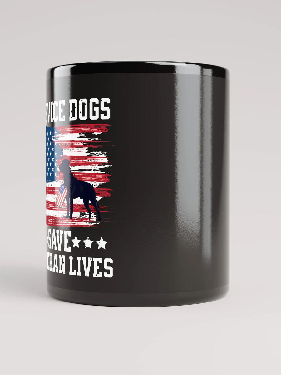 Service Dogs Save Veteran Lives - Black Mug product image (3)