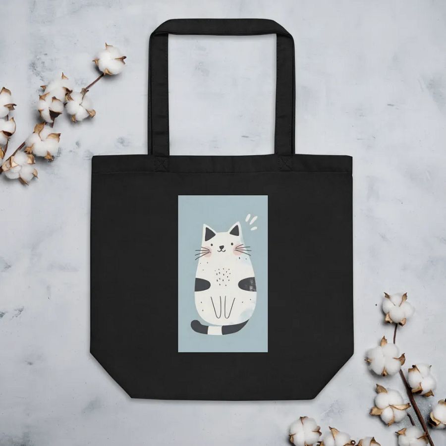 Pawsitively Adorable Cat Vibes - Econscious Eco-Friendly Tote Bag product image (5)