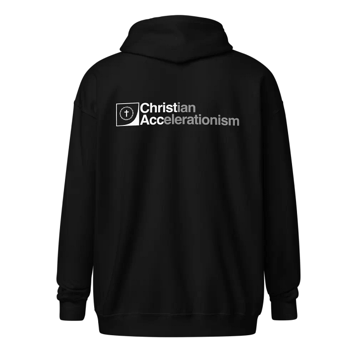 Christian Accelerationism Full-Zip Hoodie (Dark) product image (1)