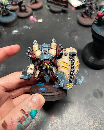 Working on the new Warmachine 2 player starter kit from @steamforged_games and I’m absolutely in love. The models come in har...