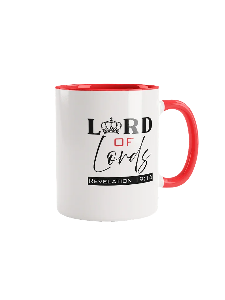Lord of Lords Christian 11/15 oz Mug with double tone | Jesus Christ Faith Gift | Inspirational Coffee Cup for Believers product image (1)