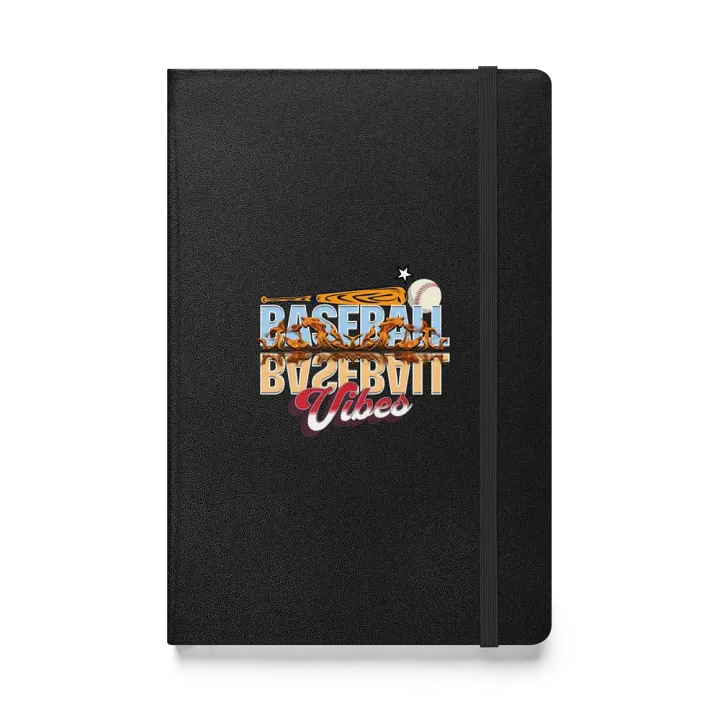 Baseball Flaming Vibes Hardcover Notebook product image (1)