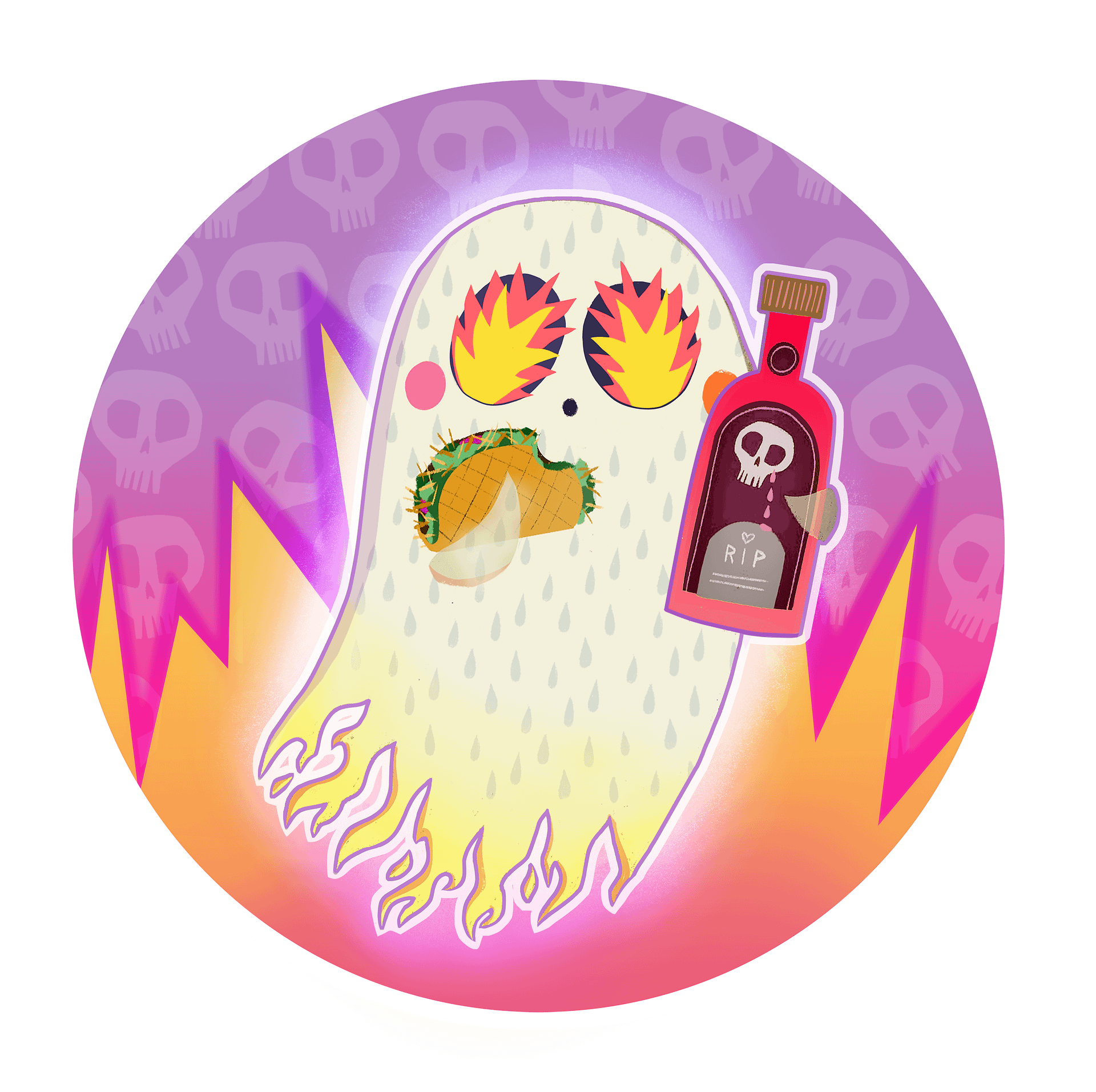 Pastel Little Ghost Hot Sauce - Stainless Steel Tumbler product image (2)