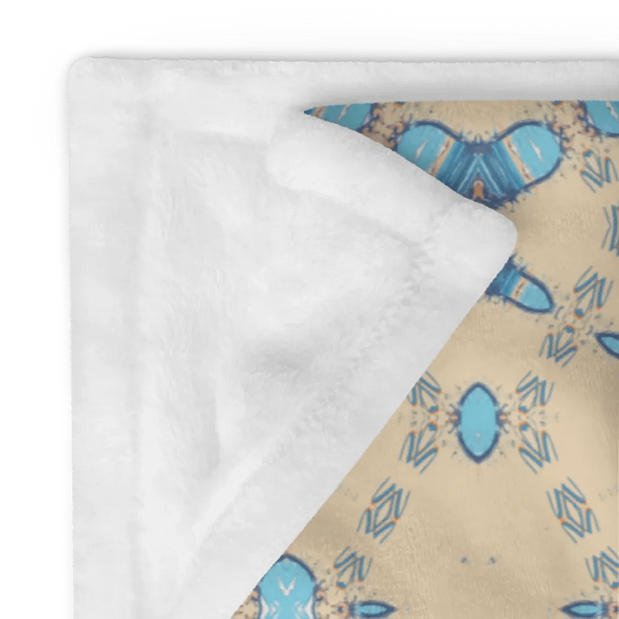 Blue & Cream Diamond Metamorphosis Throw Blanket product image (12)