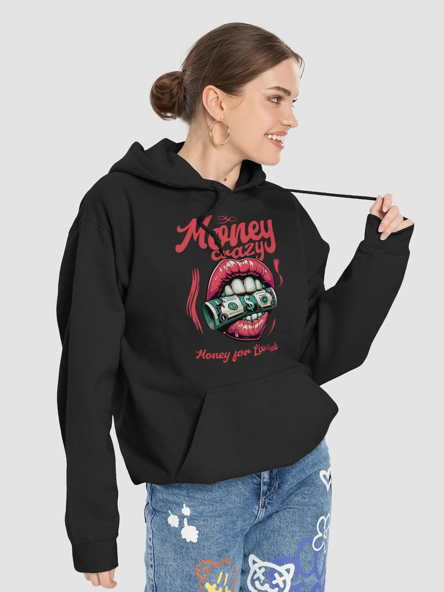 Money Crazy Lips Hoodie product image (7)