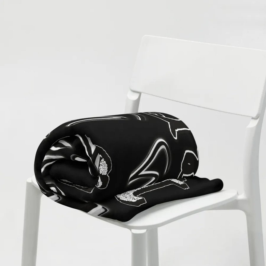 When you feel like quitting think about why you started - Black - Throw Blanket product image (7)