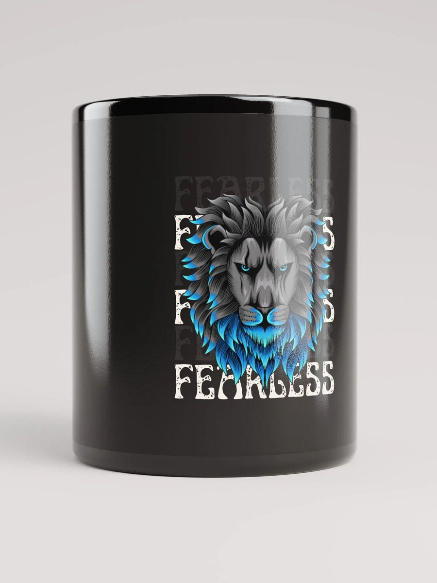 Fierce Mane Lion Black Glossy Mug product image (1)