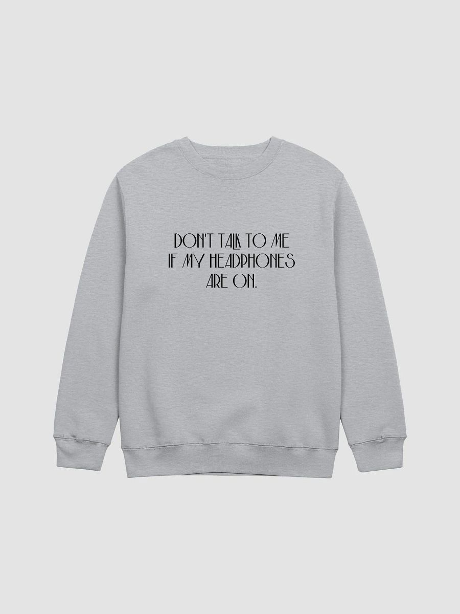 HEADPHONES ON (variant 5) printed crewneck product image (10)