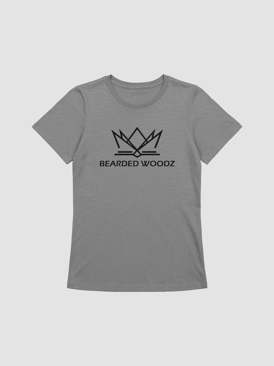 Women's Bearded Woodz Relaxed-fit T-Shirt (Black Embroidery) product image (1)