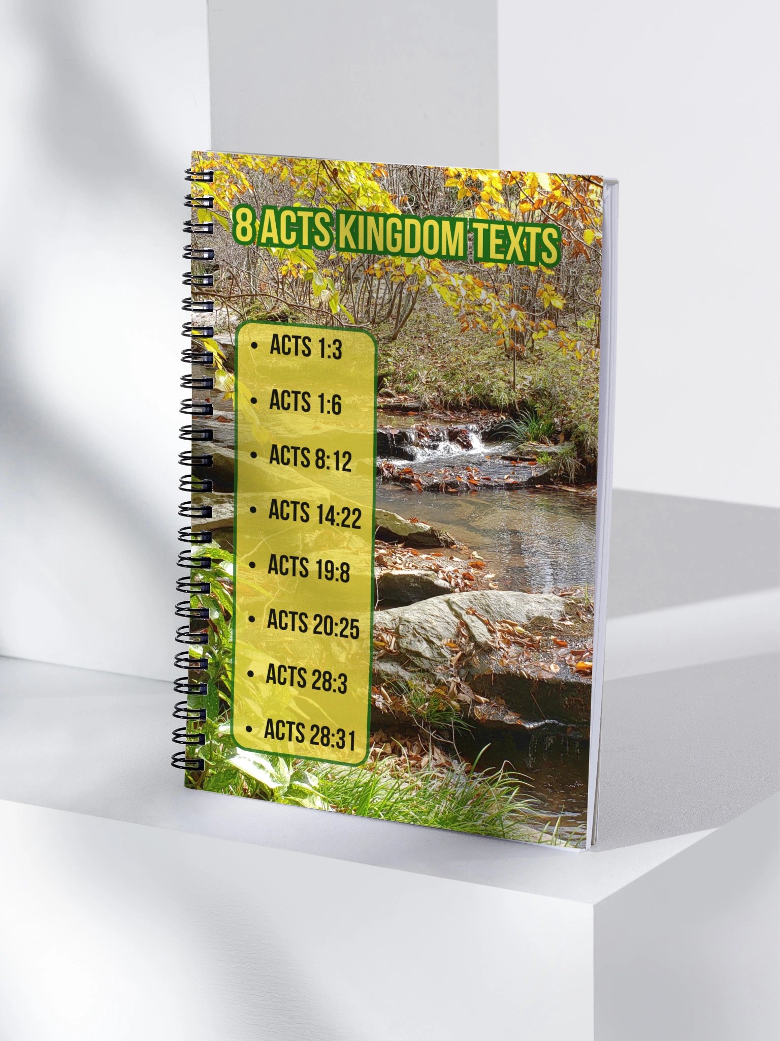 8 Acts Kingdom Texts Spiral Notebook product image (4)