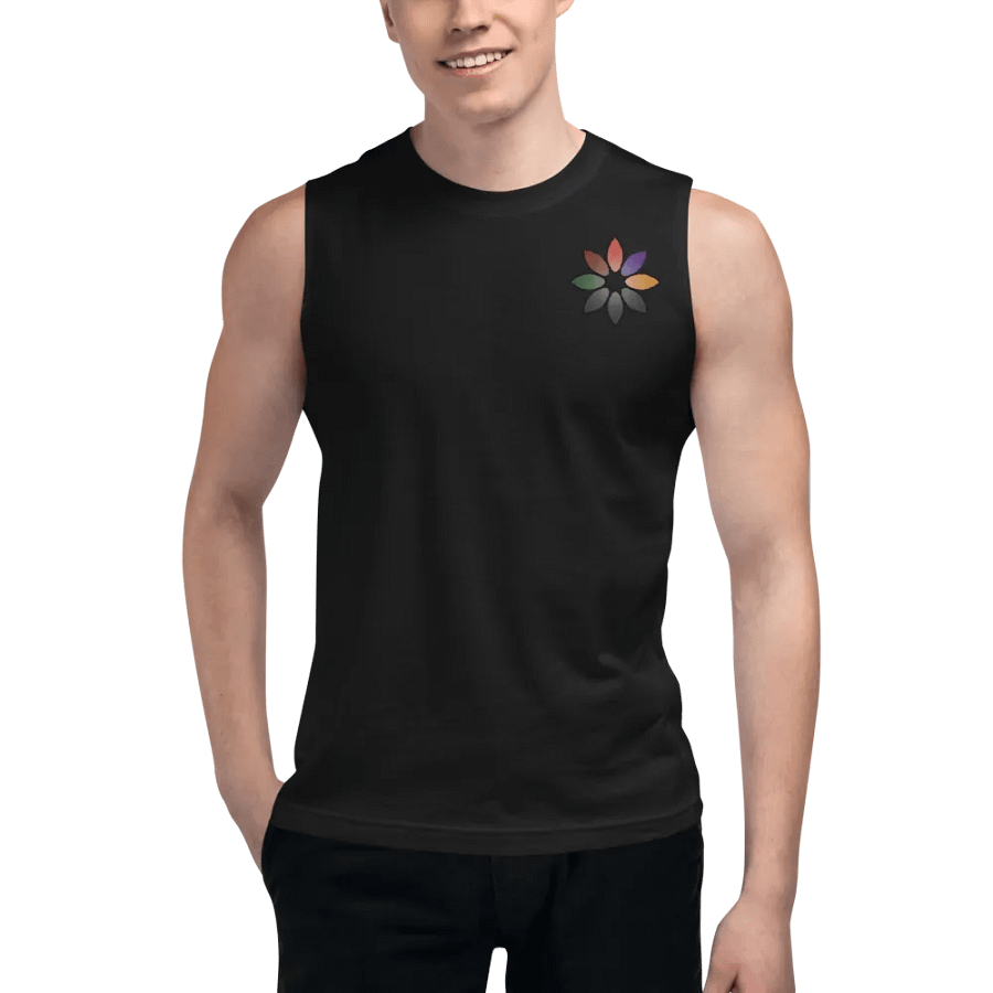 Erin_Grey Logo Masculine Muscle Shirt product image (1)