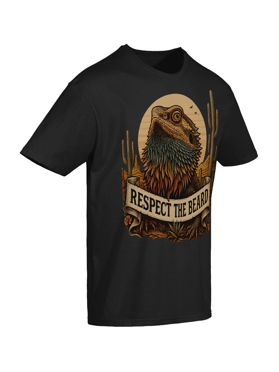 Respect the Beard – Vintage Bearded Dragon Desert Graphic Tee product image (81)