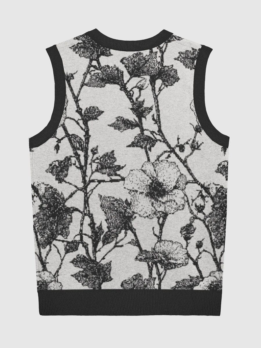 Floral Jacquard Knitted V-Neck Vest product image (2)