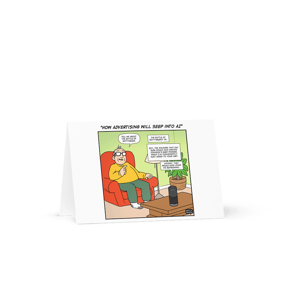 "How advertising will seep into AI" card product image (1)