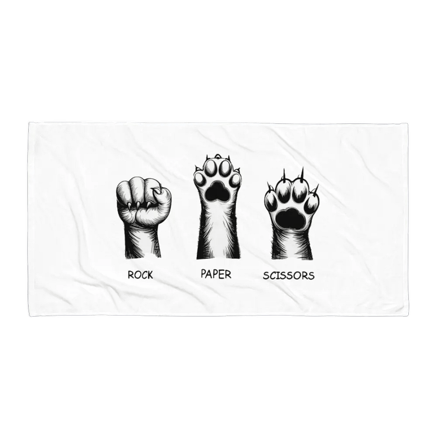 rock, paper, scissors towel product image (1)