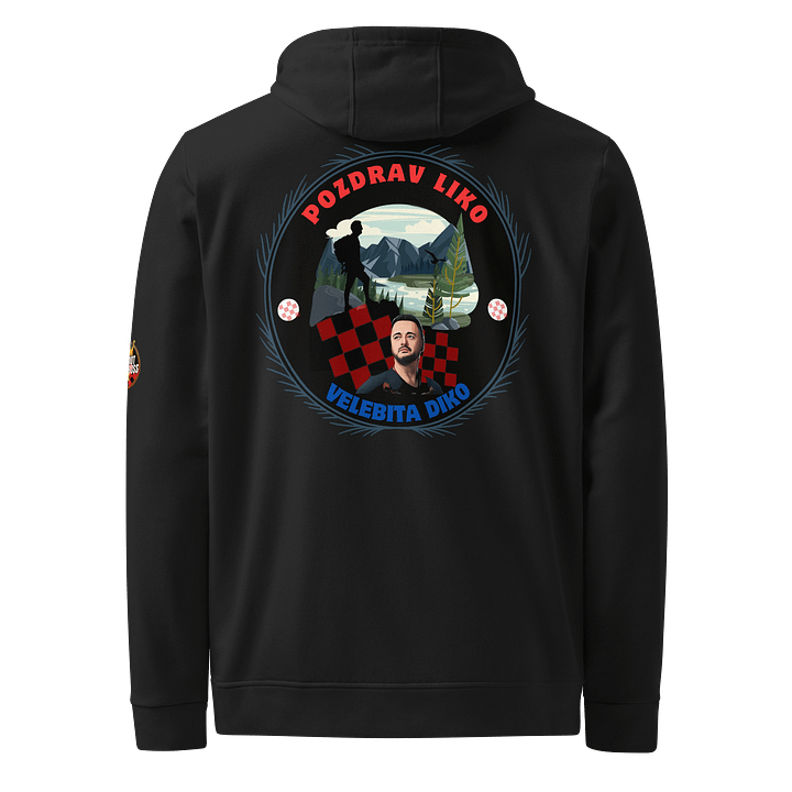 Domoljubni Lički Stihovi Pozdrav Liko Velebita diko Adidas Hoodie product image (1)