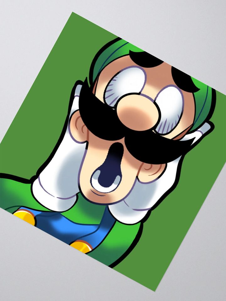 MARIOTHON LUIGI STICKER product image (2)