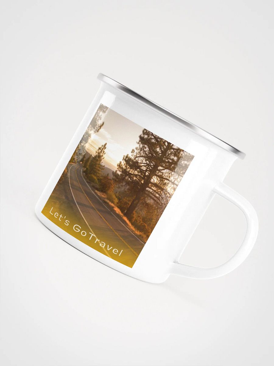 Let's Travel Enamel Mug product image (5)