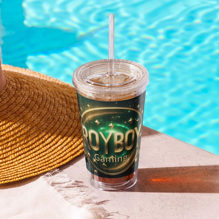 Royboy Gaming Double Wall Clear Plastic Tumbler product image (10)