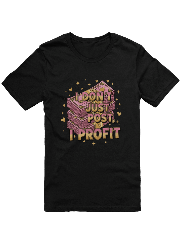 Social Media Boss Tee For Women –"I Don’t Just Post, I Profit” product image (2)