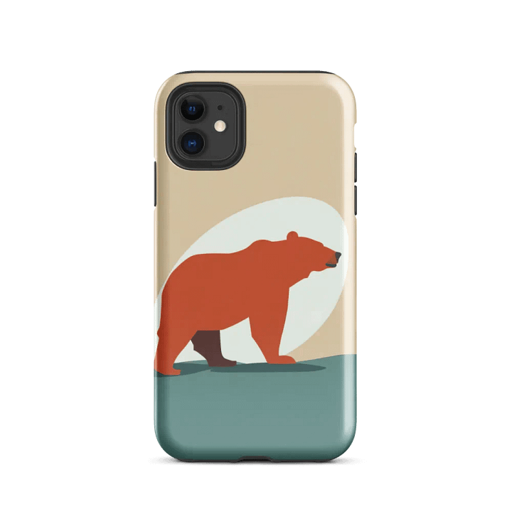 Sunset Vector Bear Tough Case for iPhone product image (24)