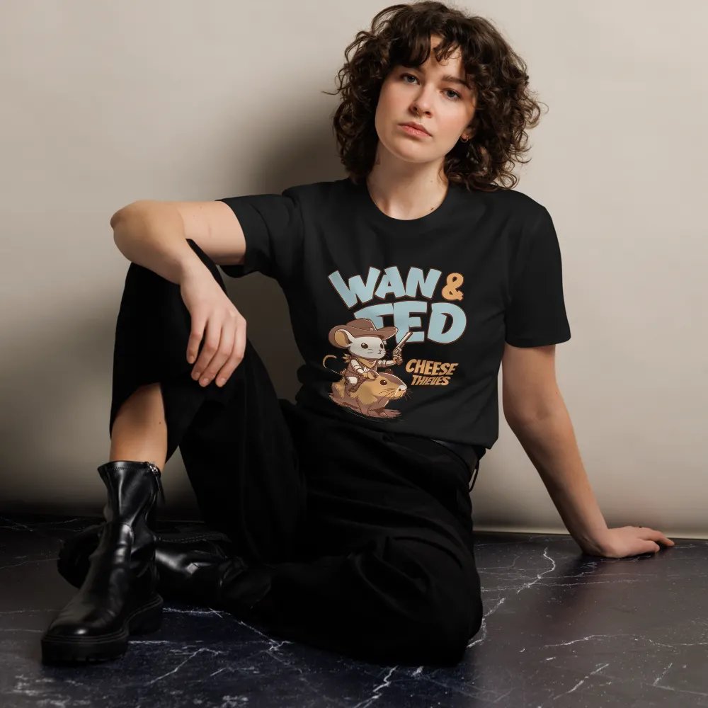 WAN & TED Cowboy Mouse Unisex T-Shirt product image (12)