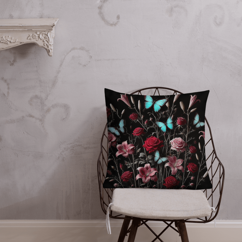 Thai Blue Butterfly I Pillow 22" product image (2)