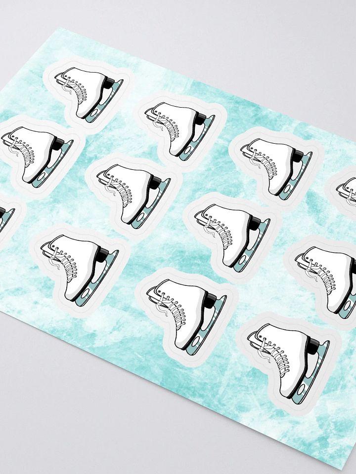 White Ice Skates Sticker Sheet product image (2)