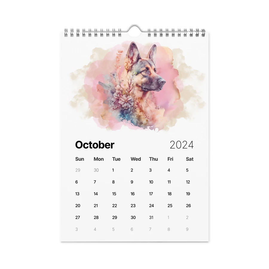 Watercolor Dogs 2024 Wall Calendar, 12 Month product image (14)