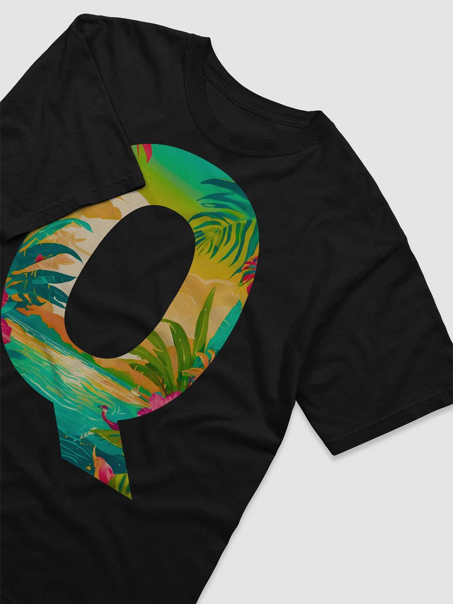 Tropical Sunset Paradise T-Shirt (Letter-Q) product image (5)