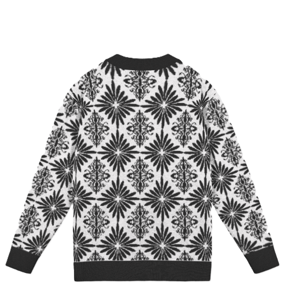 Knitted Jacquard Woman's Cardigan | Cozy Stylish Outerwear product image (2)