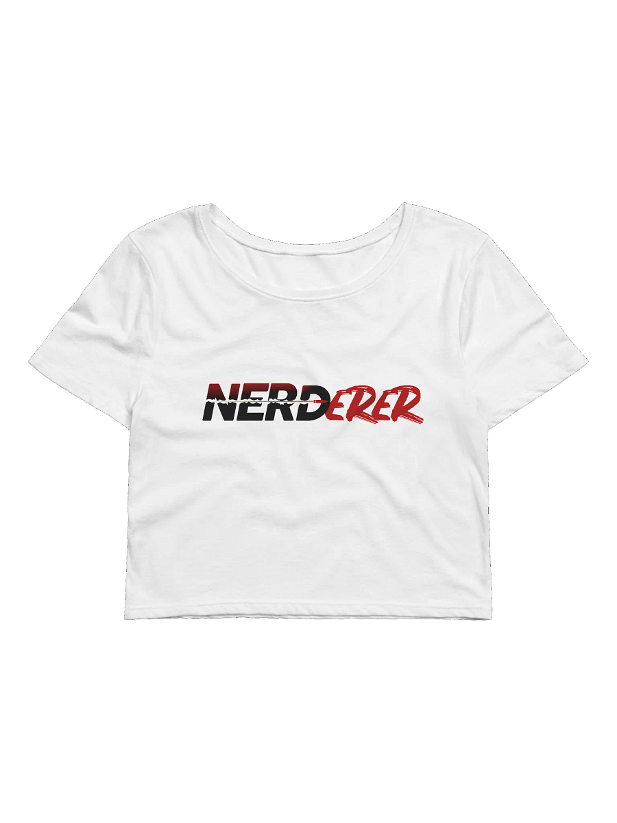 NERDerer Crop Tee (White) product image (1)