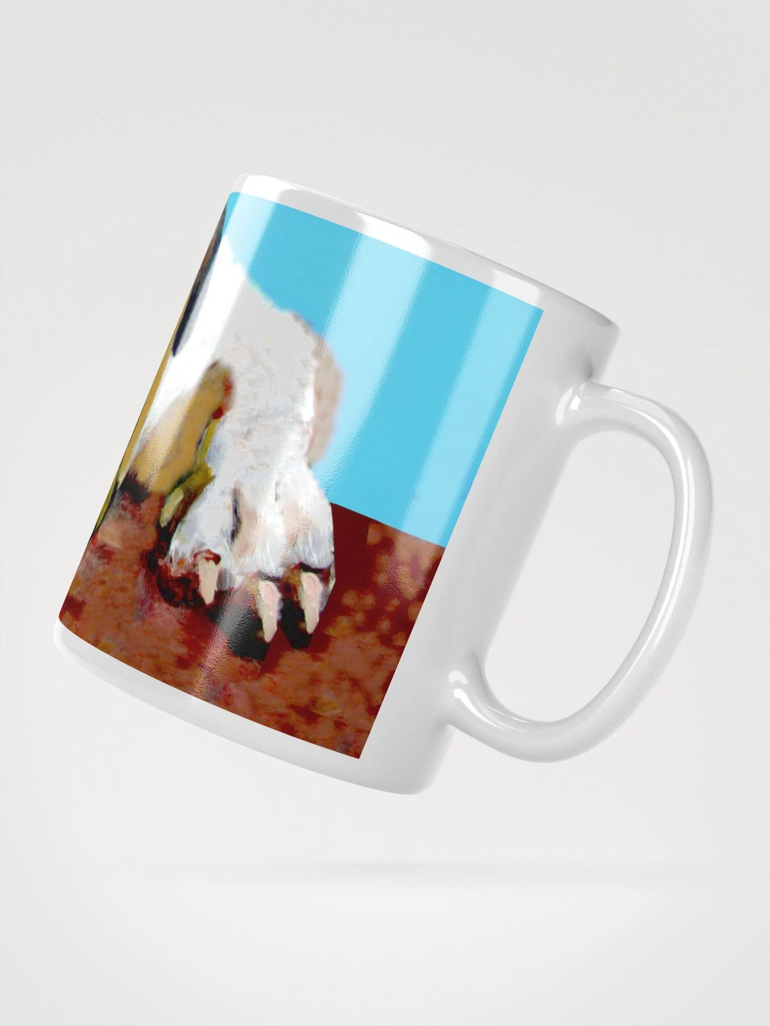 Sleeping Bulldog White Glossy Mug product image (14)