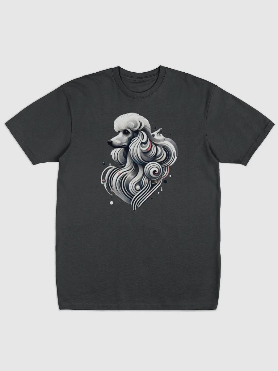 Elegant Poodle Abstract Art Unisex T-Shirt product image (1)